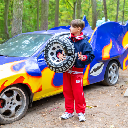 Racing Car fólia lufi bulira