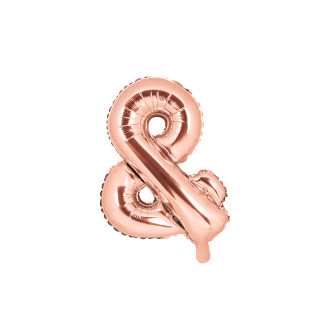 Fóliový balónek & rose gold 35 cm