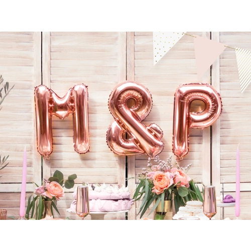 Foliasti balon & rose gold 35 cm