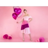 Balon din folie în formă de inimă 45 cm – roz deschis metalizat
