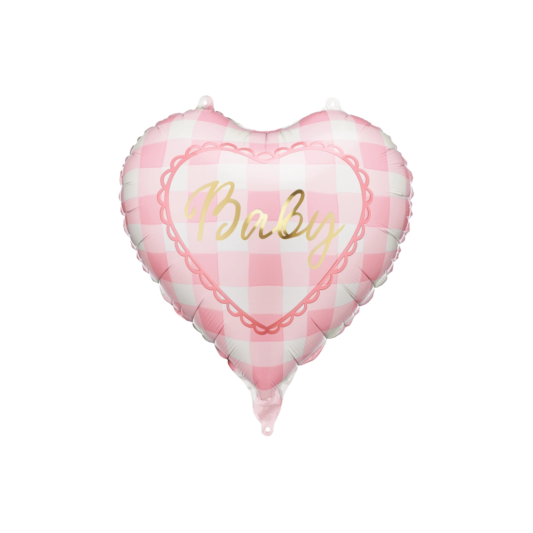 Fóliový balón srdce Baby svetloružový 35 cm