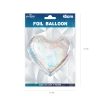 Fóliový balón srdce holografický strieborný