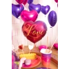 Balon folie inimă Love colorat 45 cm