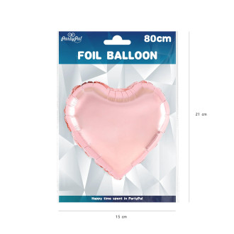 Fóliový balón srdce rose gold 80 cm