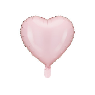 Folijski balon srce svetlo rožnat 45 cm