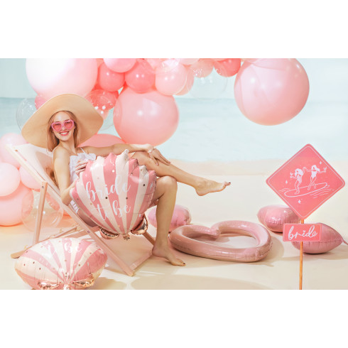 Folijski balon srce svetlo rožnat 45 cm