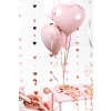 Balon folie inimă roz deschis 45 cm