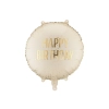 Balon din folie „La mulți ani” crem 35×35 cm