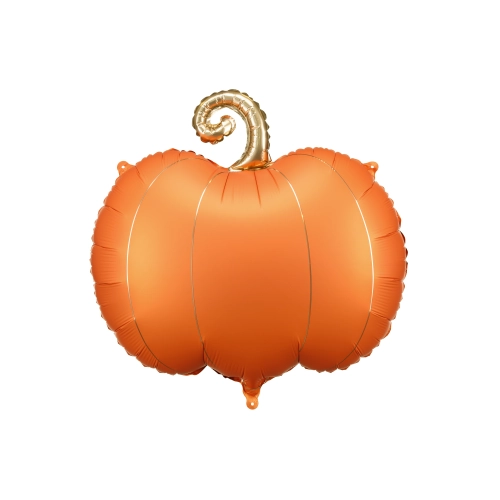 Fóliový balón Tekvica oranžová 62x59 cm s trblietavou stopkou