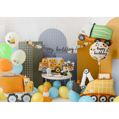 Fóliový balón truck mix farieb