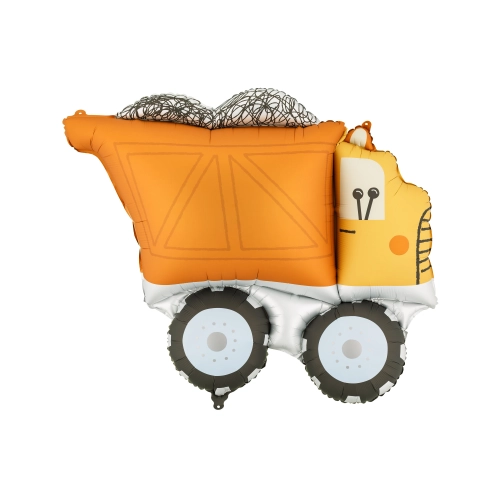 Balon din folie în formă de camion, mix de culori