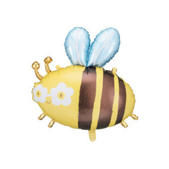 Fólia lufi méhecske alakban, 63,5×72 cm, héliummal vagy levegővel tölthető