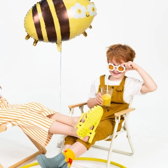 Fóliový balón v tvare včielky, 63,5x72 cm, na hélium aj vzduch