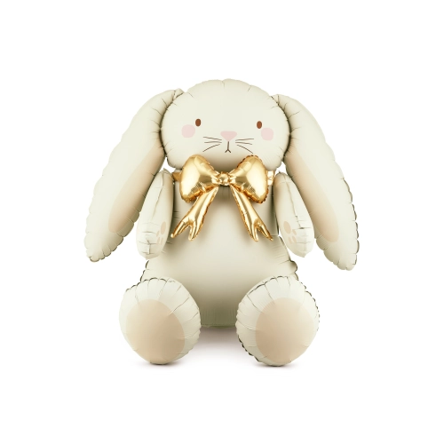 Fóliový balón zajíček krémově růžový