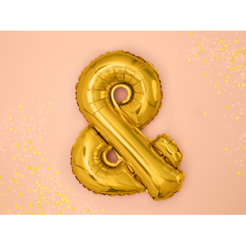 Fóliový balón & zlatý 35 cm