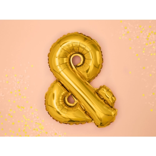 Zlati folijski balon 35 cm