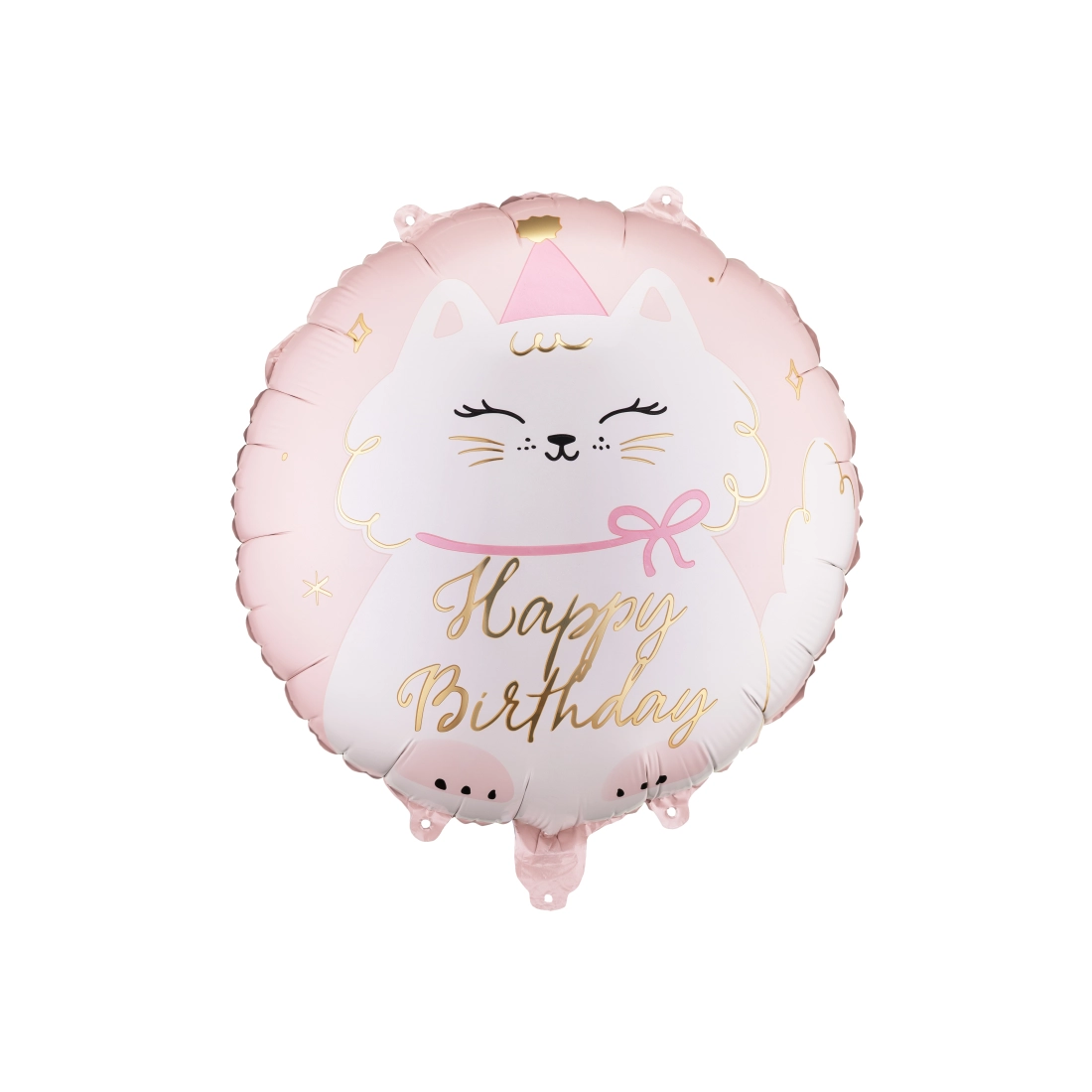 Balon folie Kitty cu inscripția Happy Birthday, 35×35 cm