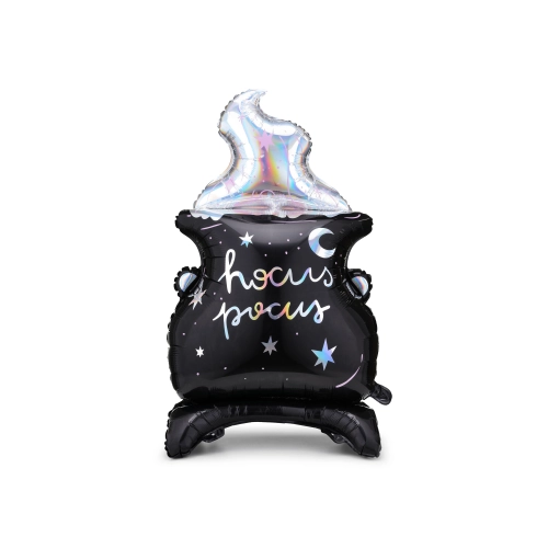 Balon folie cazan Hocus Pocus, negru, 64,5x109,5 cm, pentru Halloween