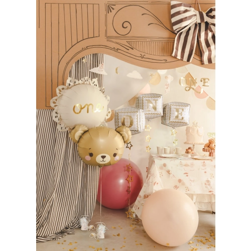 Balon folie ursuleț 56×40 cm, bej-maro