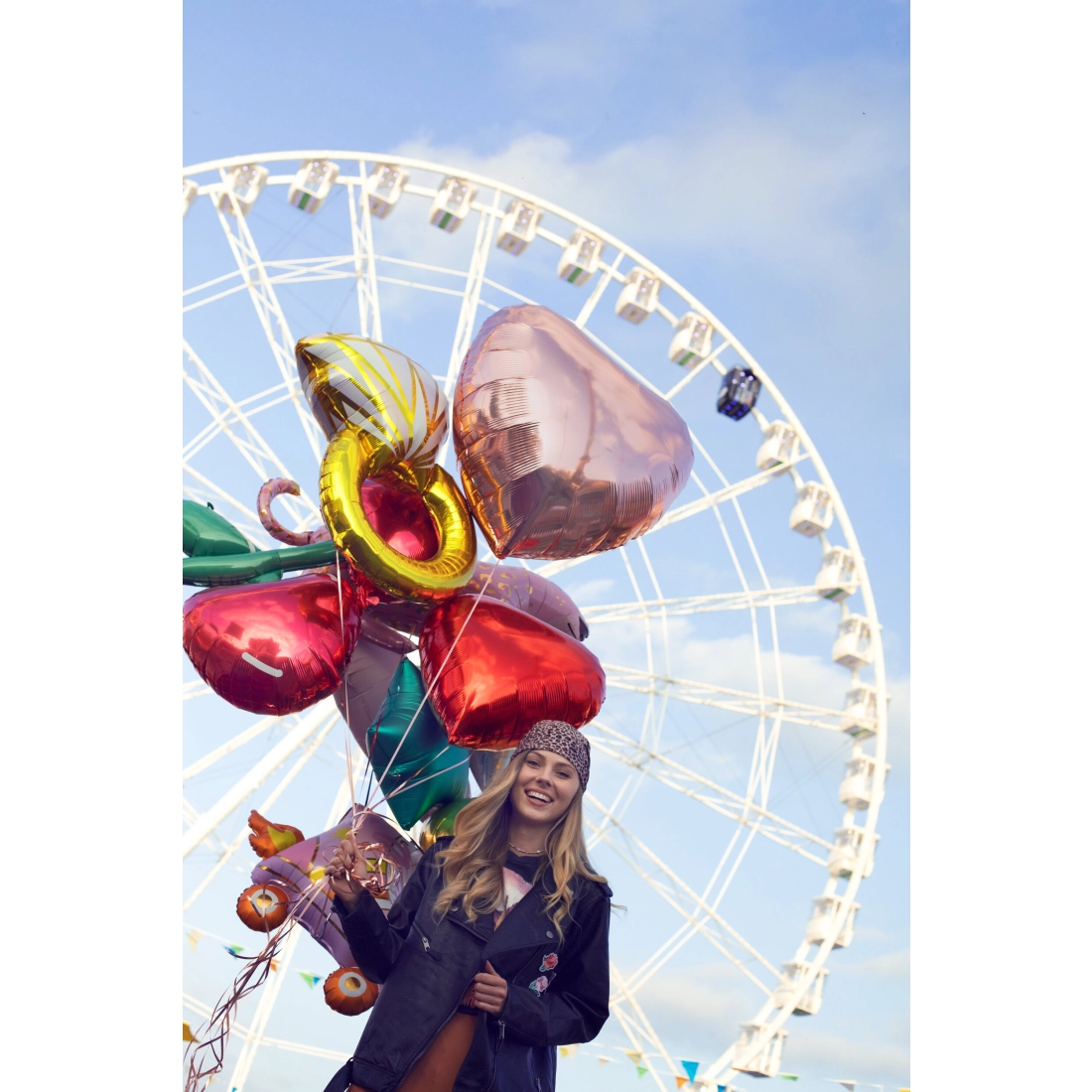 Balon folie inel auriu, 60x95 cm – ideal pentru logodnă și nuntă