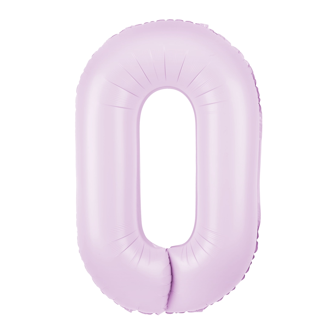Balon din folie pentru aniversare, cifra 0, lila mat, 100 cm