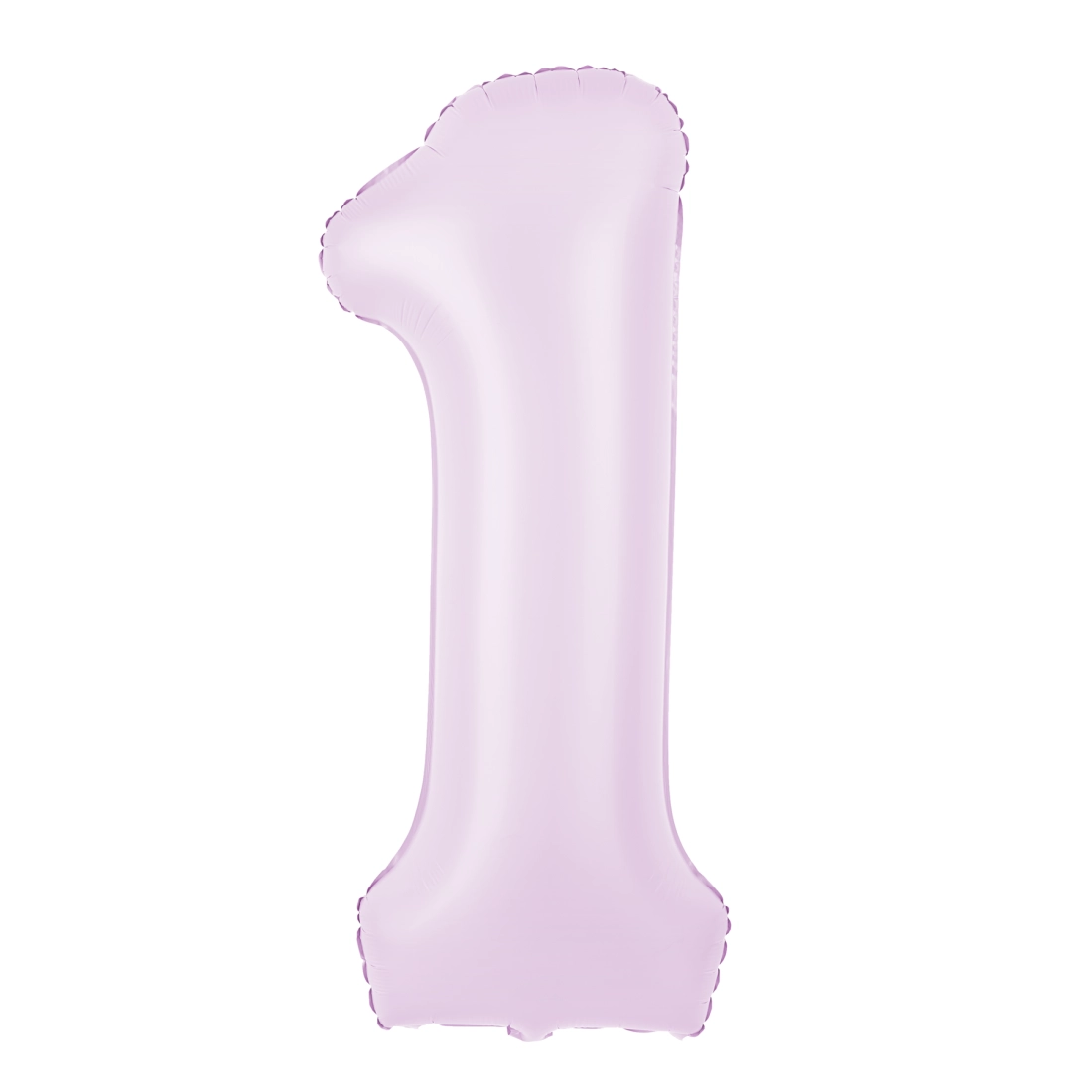 Balon aniversar din folie, cifra 1, lila mat, 100 cm