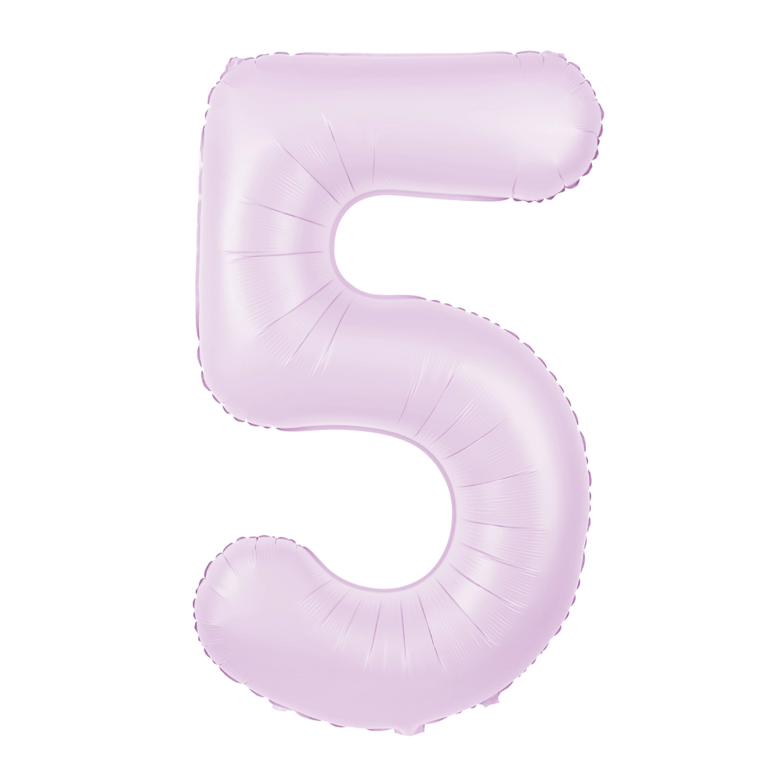 Fólia szülinapi lufiszám 5, lila matt, 100 cm