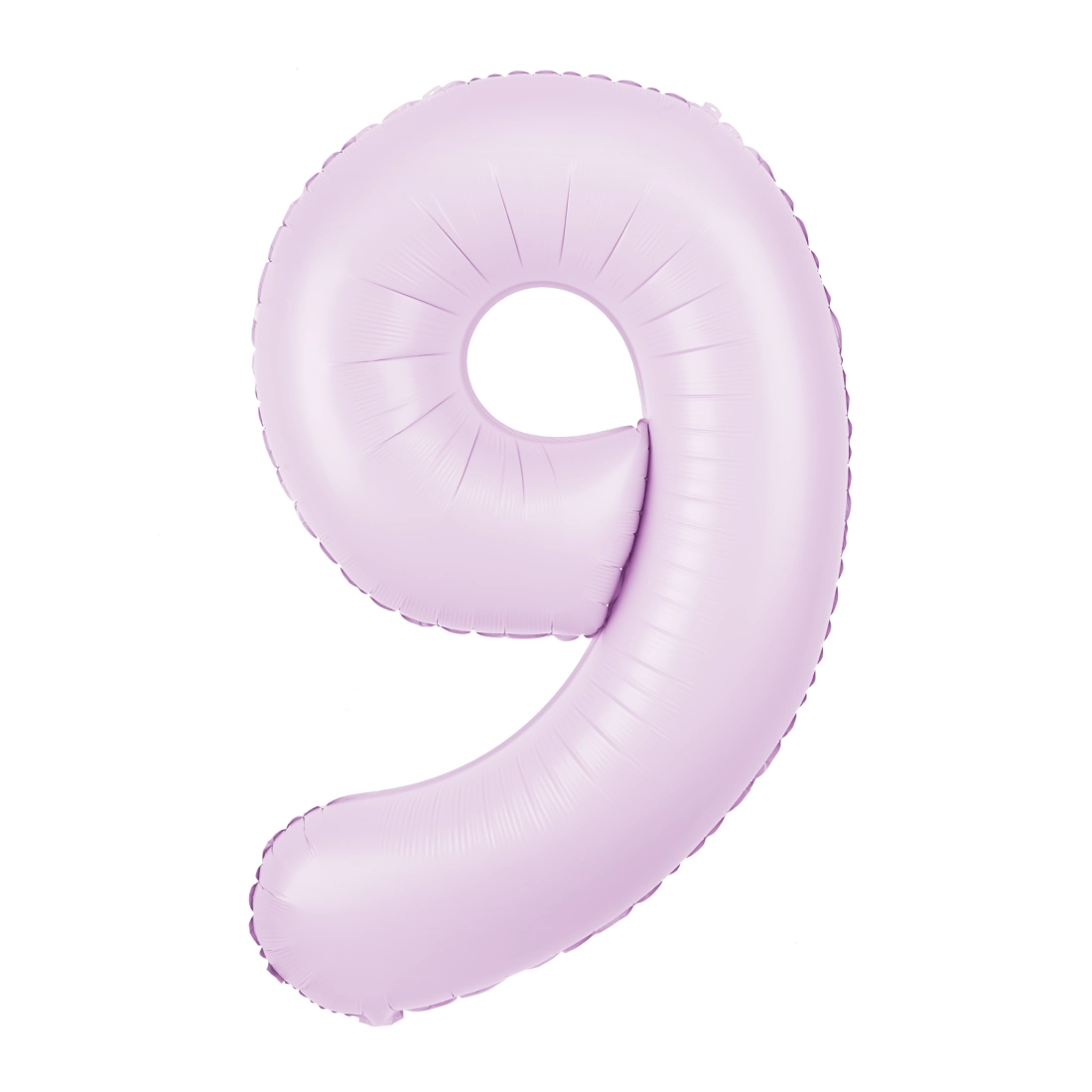 Balon din folie pentru aniversare, cifră 9, lila mat, 100 cm