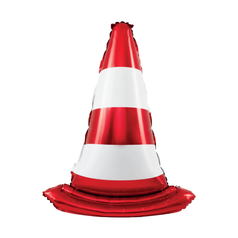 Foliasti stoječi balon prometni stožec 65 x 88 cm