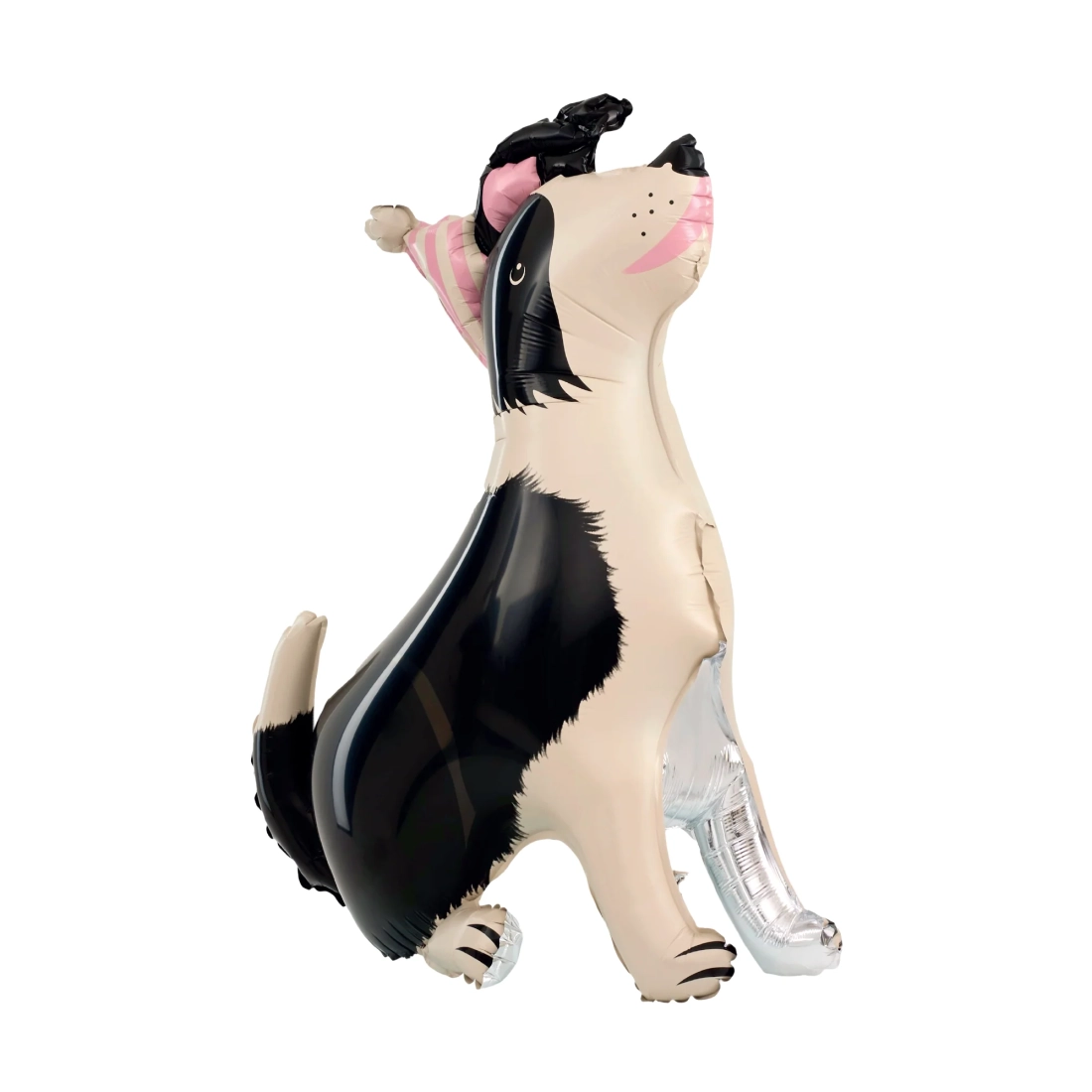 Balon folie 3D Border Collie cu șapcă