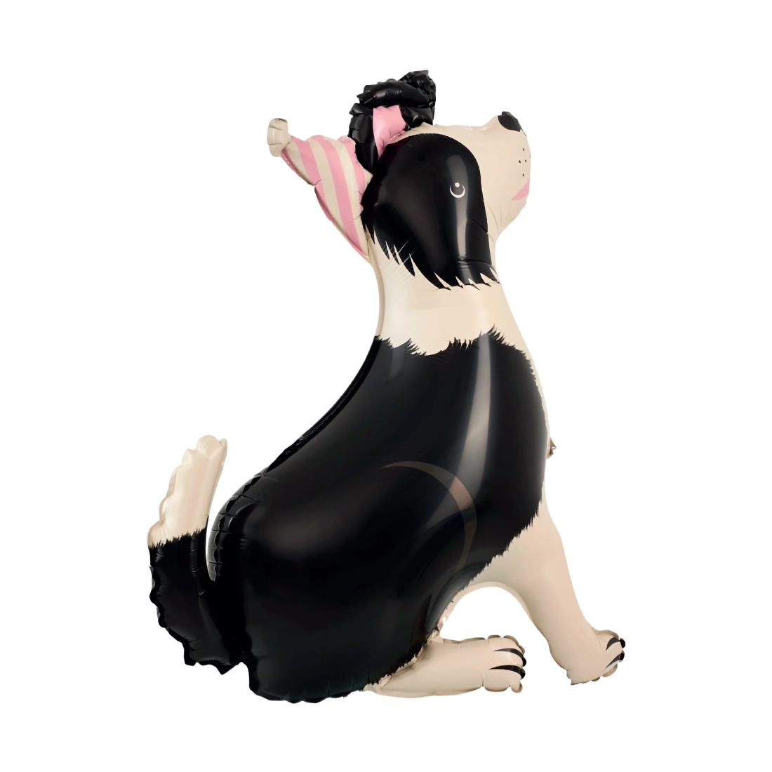 Balon folie 3D Border Collie cu șapcă