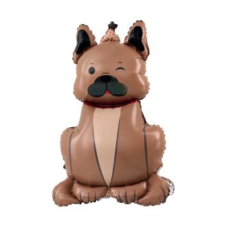 Álló fólia lufi bulldog sapkával 60x98 cm