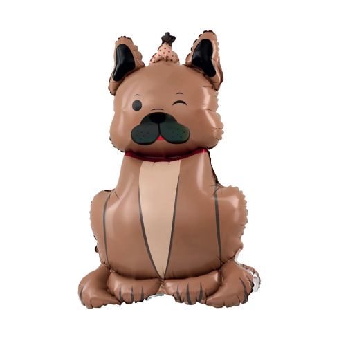 Álló fólia lufi bulldog sapkával 60x98 cm