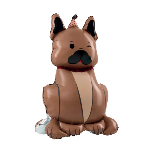 Álló fólia lufi bulldog sapkával 60x98 cm