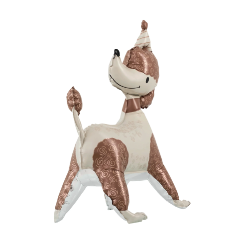 Fólia lufi álló uszkár kutya sapkával 58x84 cm