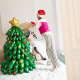 Balon folie în picioare brad de Crăciun 73x130 cm