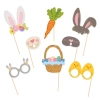 Recuzite pentru fotobooth de Paște, set 8 buc.