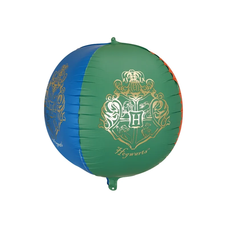 Balon sferic din folie Harry Potter cu stema Hogwarts, 50 cm