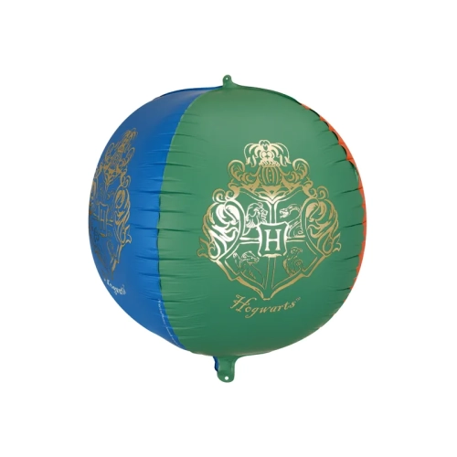 Balon sferic din folie Harry Potter cu stema Hogwarts, 50 cm