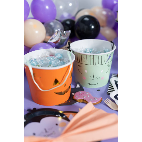 Halloween vedra za sladkarije 13,5 cm – set 2 dizajnov