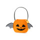 Filc Halloween tökös táska szárnyakkal, narancssárga, 35x18x8 cm