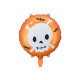 Héliumos fólia lufi Koponya, narancssárga, 45 cm – Halloweenra