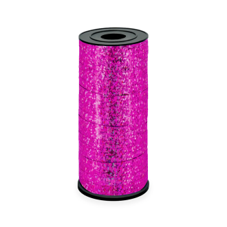 Holografická dekorativní stuha tmavě růžová 92 m