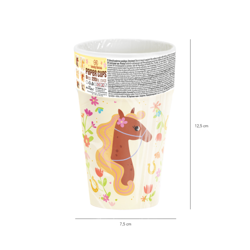 Lovas mintás bögrék 220 ml – 6 darabos szett Lovas mintás bögrék 220 ml – 6 darabos szett