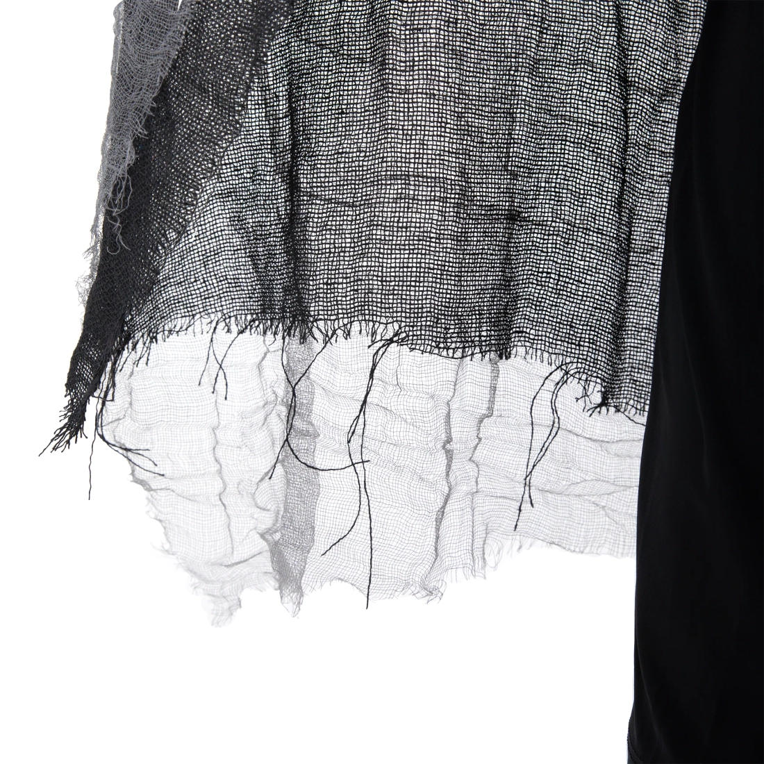 Karnevalska kabanica s kapuljačom 120 cm crno-siva