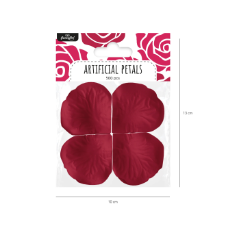 Konfety lupienky ruží bordové 500 ks