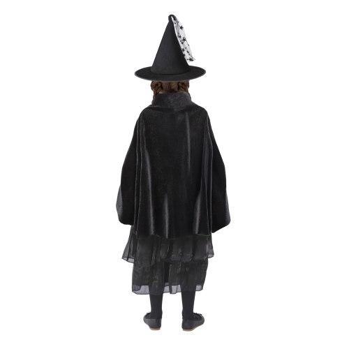 Otroški kostum čarovnice s plaščem in klobukom
