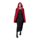 Kostumski žametni burgundsko rdeč plašč 80 cm