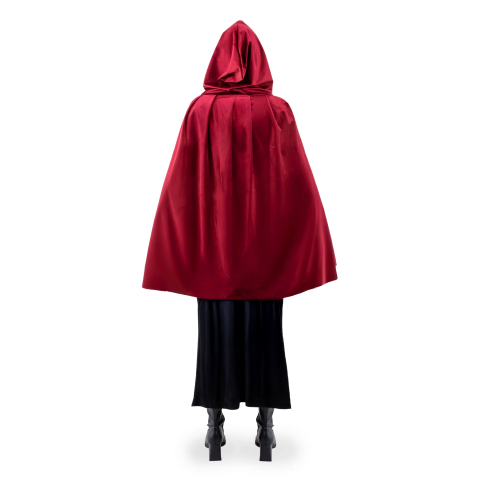 Kostumski žametni burgundsko rdeč plašč 80 cm