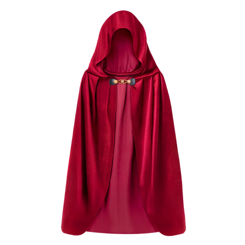 Kostumski žametni burgundsko rdeč plašč 80 cm